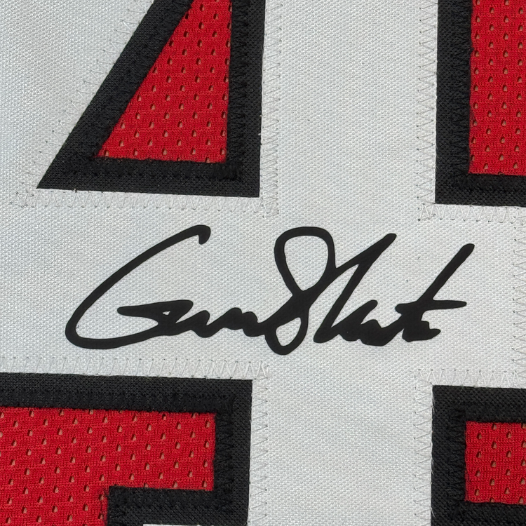 Framed Facsimile Autographed Gunner Stockton 35x39 Georgia Red Reprint Laser Auto College Football Jersey
