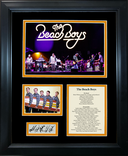 Framed The Beach Boys Band Discography Facsimile Laser Engraved Signature Auto 11"x14" Music Photo Sig Collage