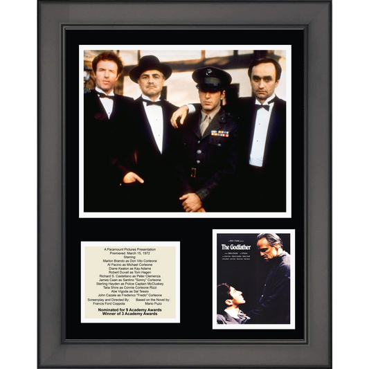 Framed The Godfather Movie 11"x14" Three Photo Collage