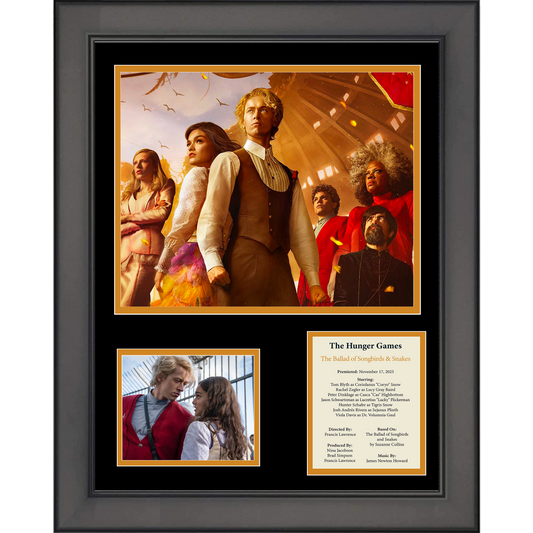 Framed The Hunger Games: The Ballad of Song Birds & Snakes Movie 11"x14" Three Photo Collage