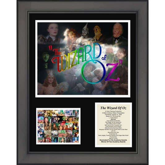 Framed The Wizard of Oz Movie 11"x14" Three Photo Collage