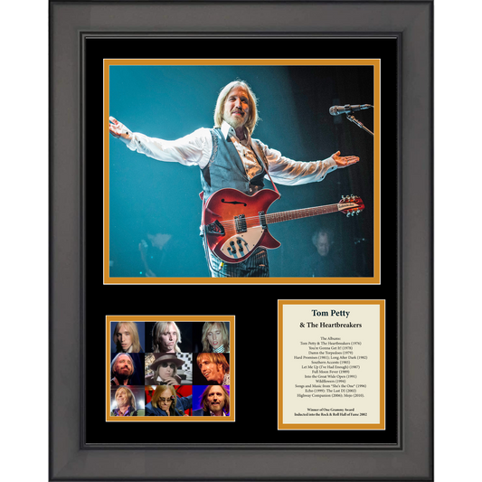 Framed Tom Petty & The Heartbreakers 11"x14" Music Three Photo Collage
