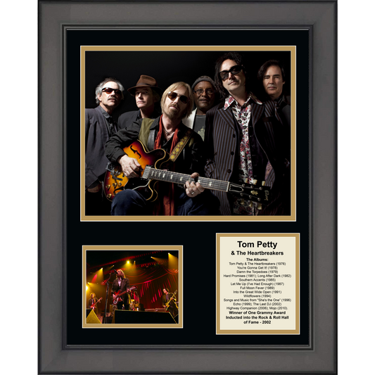 Framed Tom Petty & The Heartbreakers Albums Discography 11"x14" Music Three Photo Collage
