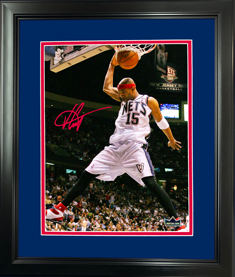 Framed Vince Carter New Jersey Nets Facsimile Laser Engraved Signature Auto 11"x14" Basketball Photo HOFSM Holo