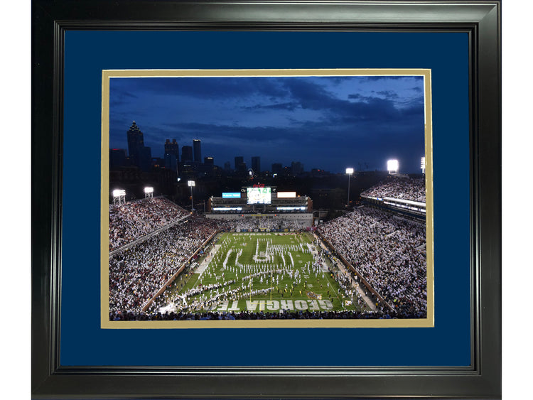 Framed Bobby Dodd Stadium Georgia Tech Yellow Jackets 11"x14" NCAA Football Photo Professionally Matted