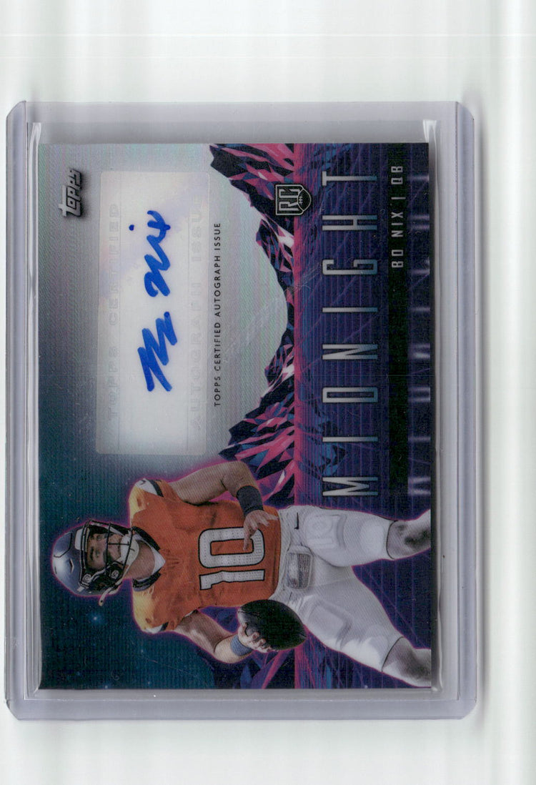 2024 Topps Midnight Rookie Horizons Bo Nix #RHS-BN Autograph Rookie RC Football Card