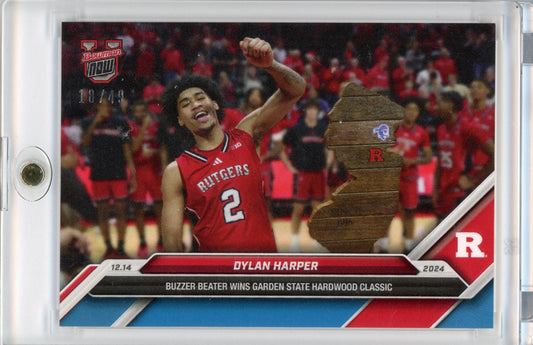 2024 Topps Bowman U Now Dylan Harper #30 Blue #/49 Rutgers Scarlet Knights Rookie RC Basketball Card