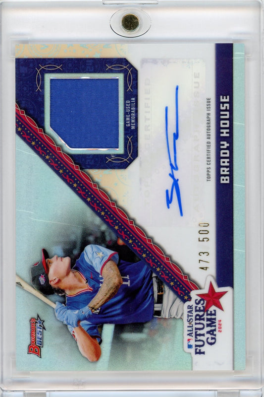 2024 Topps Bowmans Best Brady House #FGRA-BH Futures Game Auto #/500 Rookie RC Baseball Card