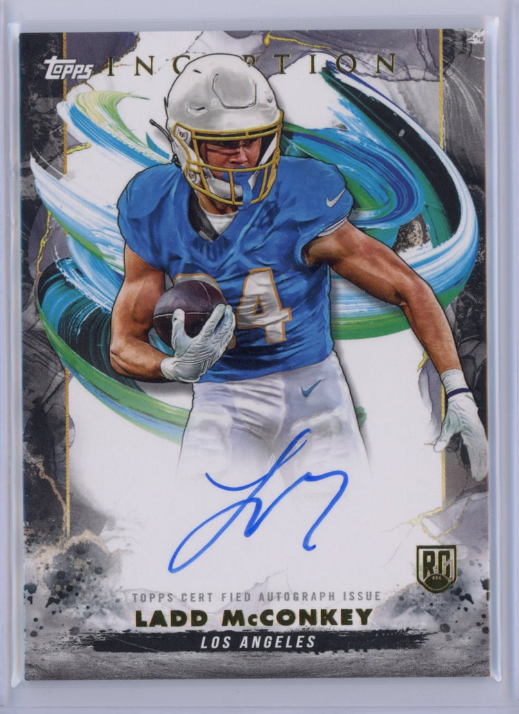2024 Topps Inception Ladd McConkey #RALM Autograph Rookie RC Football Card