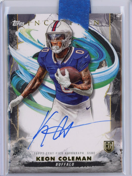 2024 Topps Inception Keon Coleman #RAKC Autograph Rookie RC Football Card