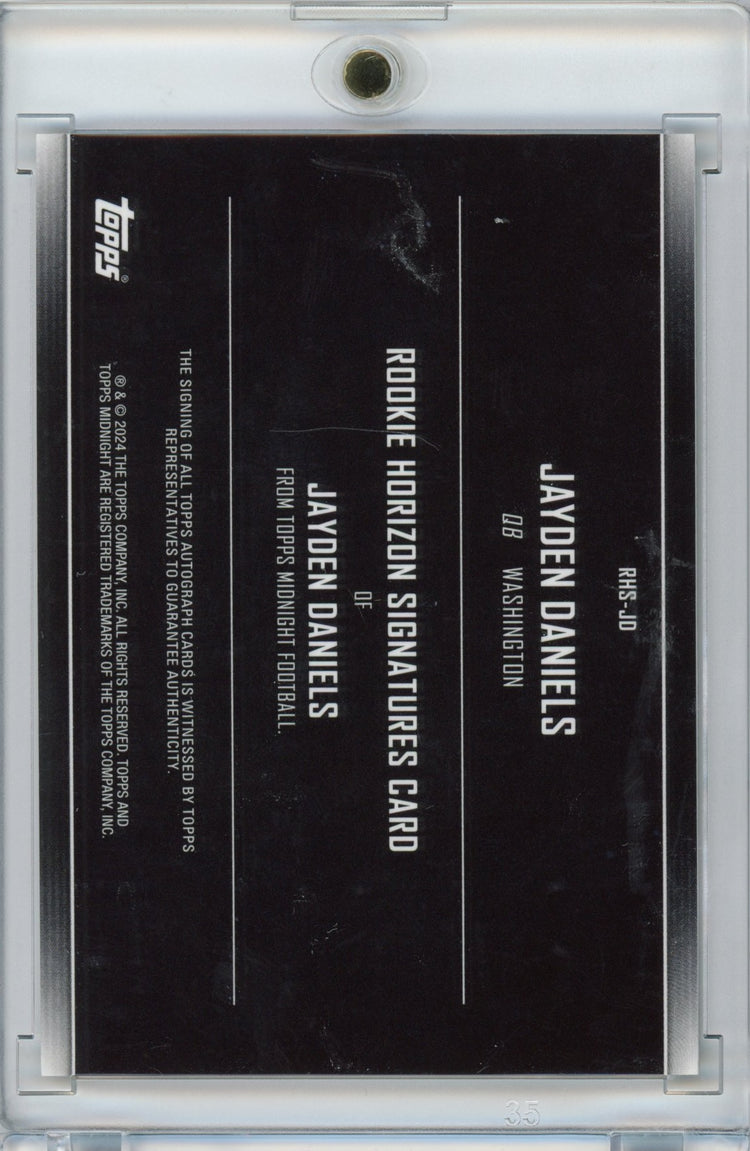 2024 Topps Midnight Jayden Daniels #RHSJD Horizon Autograph /99 Rookie RC Football Card