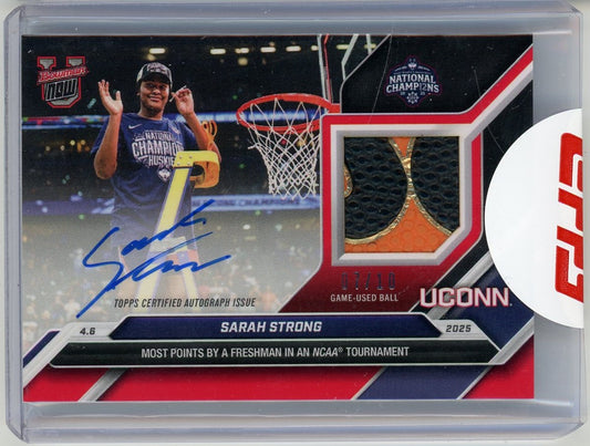 2024 Topps Bowman U Now Sarah Strong #107A Red Auto /10 Rookie RC Basketball Card