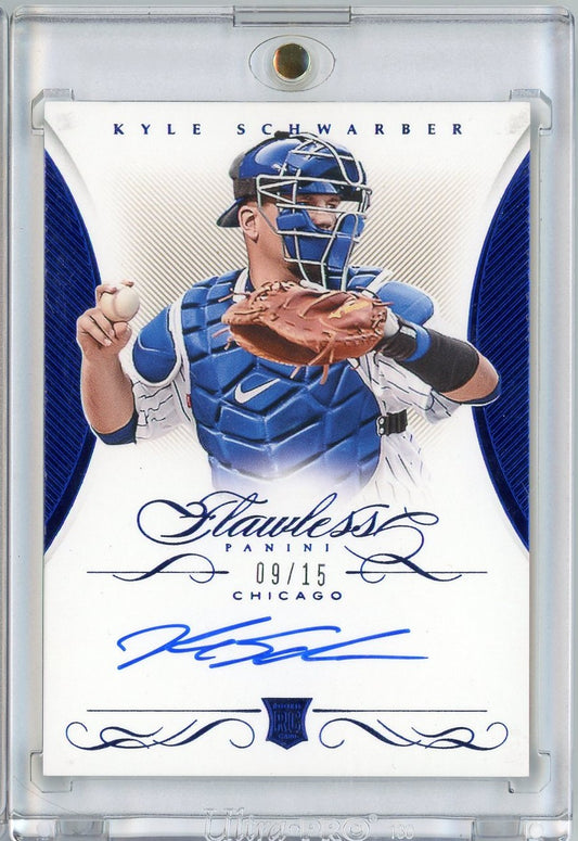 2016 Panini Flawless Kyle Schwarber #RF-KS /15 Auto Rookie RC Baseball Card
