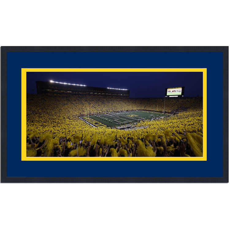 Framed Michigan Stadium (Big House) Michigan Wolverines 16x24 NCAA Football Photo Professionally Matted