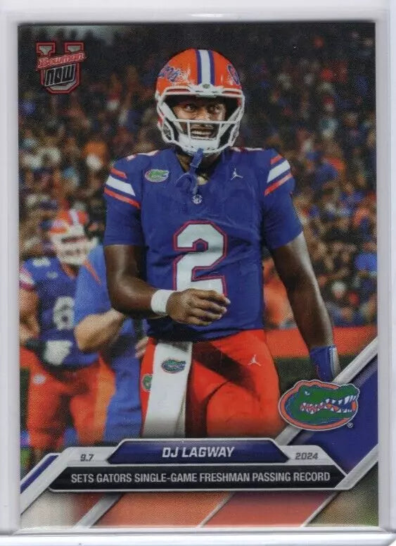 2024 Topps Bowman U Now DJ Lagway #7SP Florida Gators Football Card