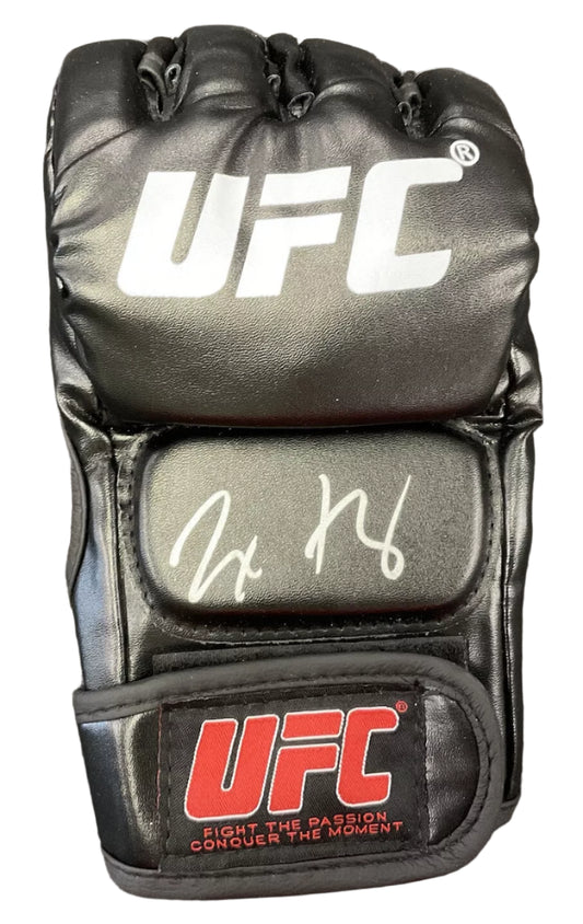Autographed/Signed Max Holloway UFC MMA Black Fighting Glove Beckett BAS COA Auto