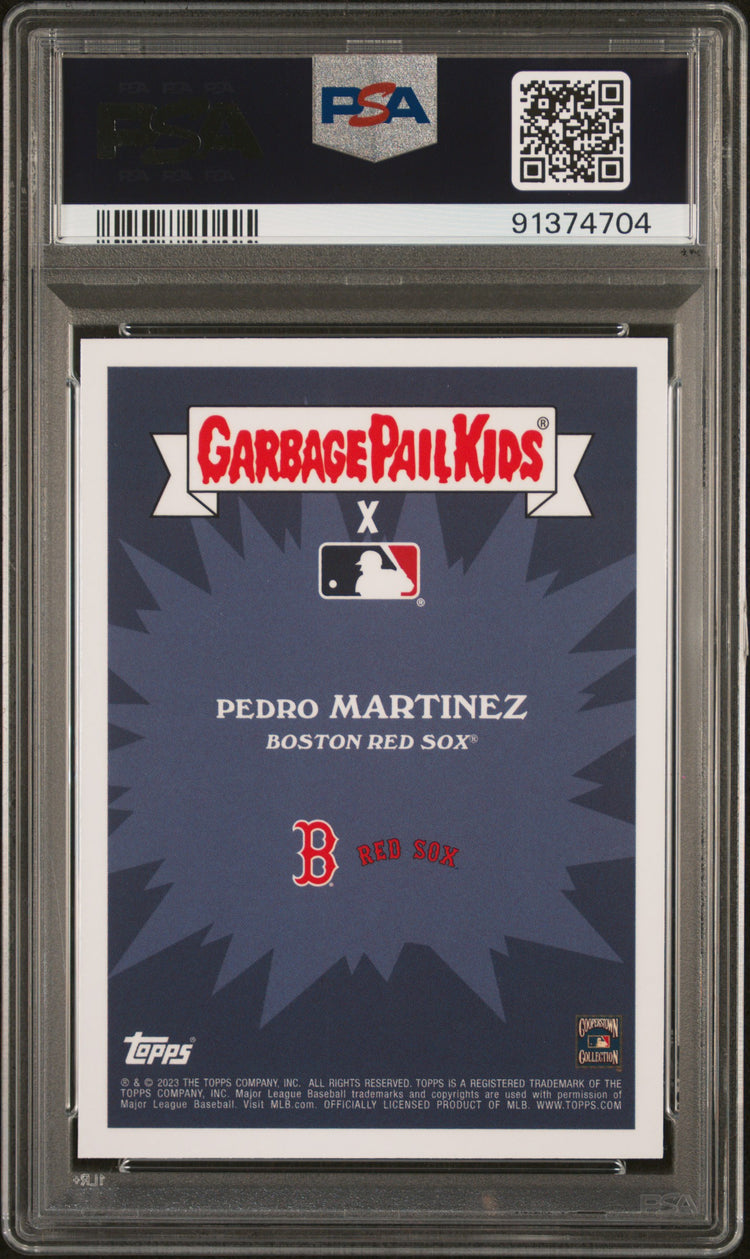 Graded 2023 Topps Garbage Pail Kids Pedro Martinez #8B Bobbled Martinez Baseball Card PSA 10 Gem Mint
