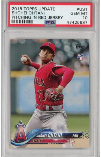 Graded 2018 Topps Update Shohei Ohtani #US1 Rookie RC Baseball Card PSA 10 Gem Mint