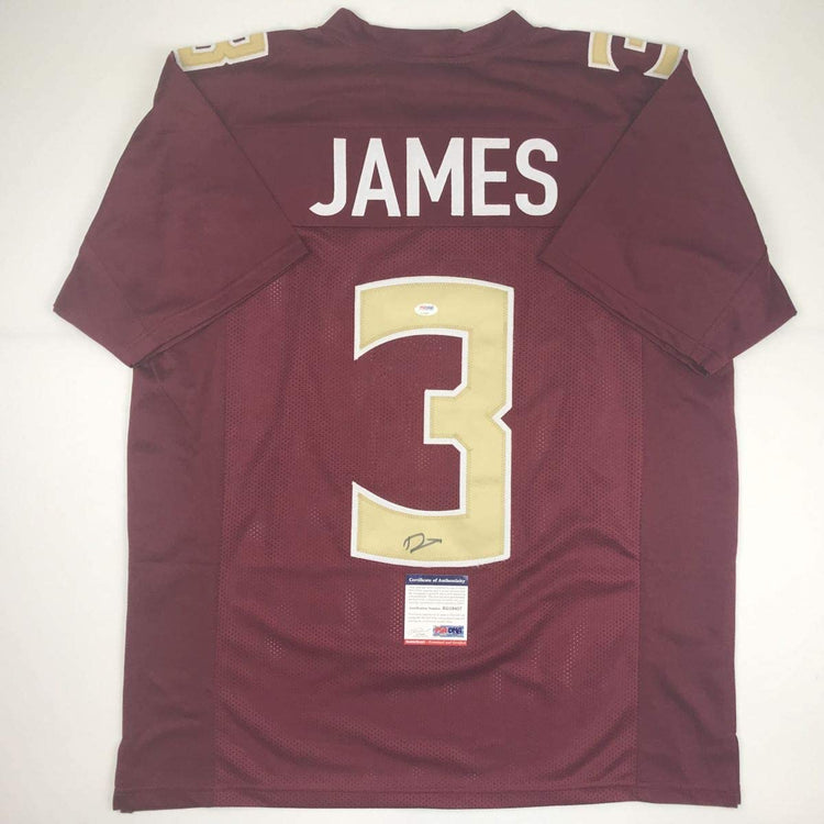 Autographed/Signed Derwin James Florida State FSU Maroon College Football Jersey PSA/DNA COA