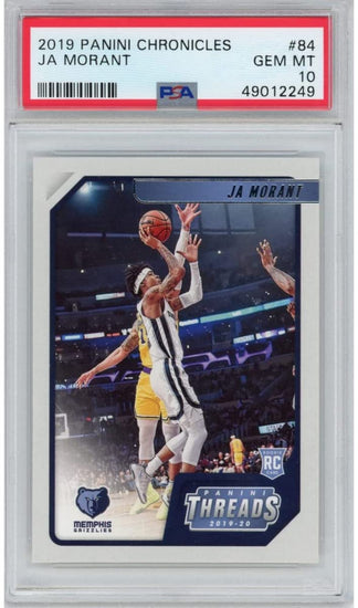 Graded 2019-20 Panini Chronicles Ja Morant #84 Rookie RC Basketball Card PSA 10 Gem Mint