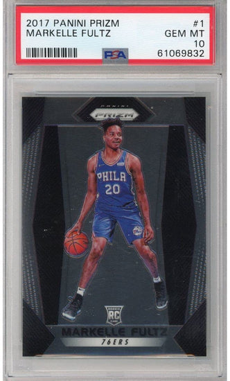 Graded 2017-18 Panini Prizm Markelle Fultz #1 Rookie RC Basketball Card PSA 10 Gem Mint