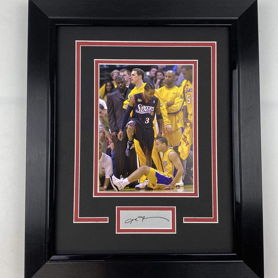 Framed Allen Iverson Facsimile Laser Engraved Signature Auto Philadelphia 76ers 14x17 Basketball Photo