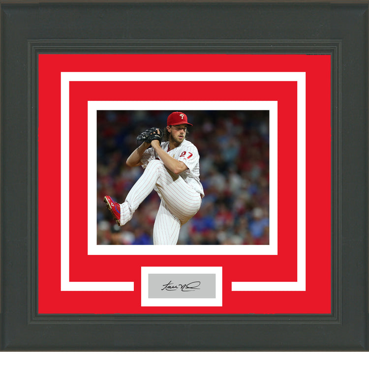 Framed Aaron Nola Facsimile Laser Engraved Signature Auto Philadelphia Phillies 11x14 Baseball Photo