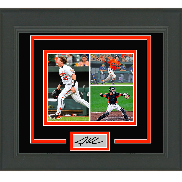 Framed Adley Rutschman Facsimile Laser Engraved Signature Auto Baltimore Orioles 11x14 Baseball Photo