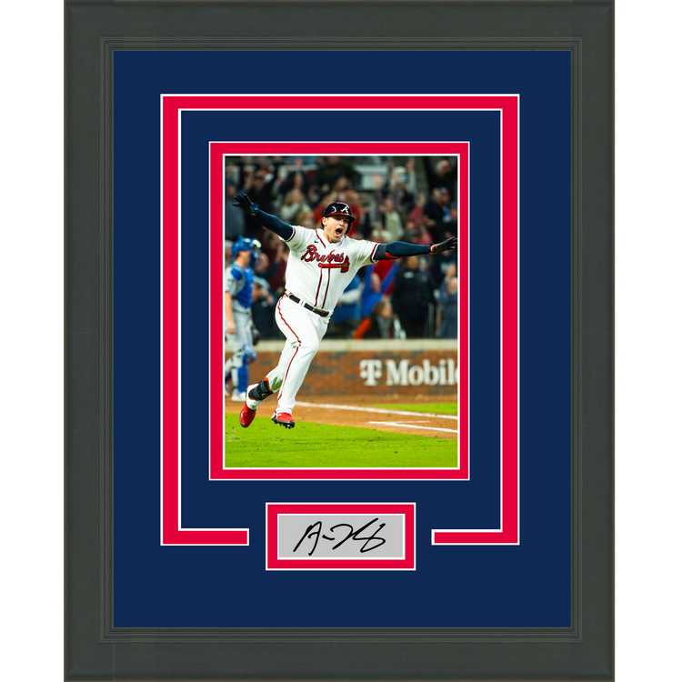 Framed Austin Riley Facsimile Laser Engraved Signature Auto Atlanta Braves 11x14 Baseball Photo