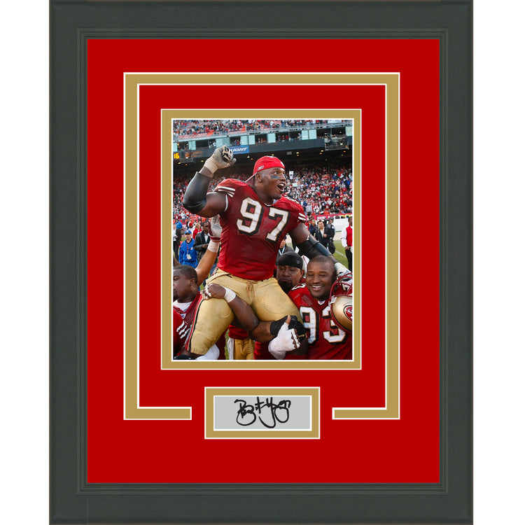 Framed Bryant Young Facsimile Laser Engraved Signature Auto San Francisco 49ers 11x14 Football Photo