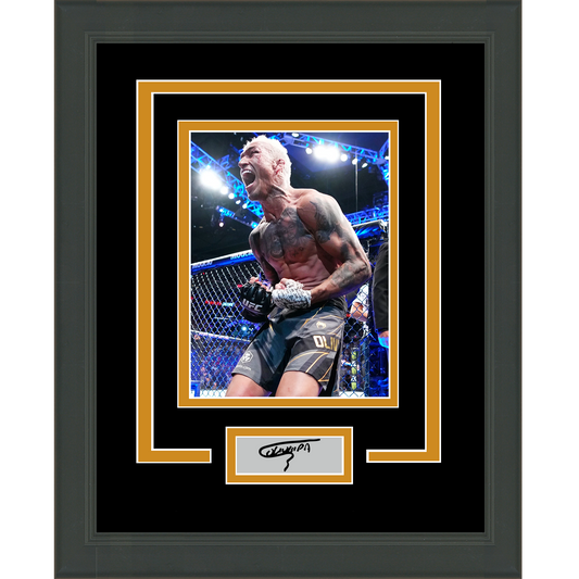 Framed Charles Oliveira Facsimile Laser Engraved Signature Auto UFC MMA 11x14 Photo