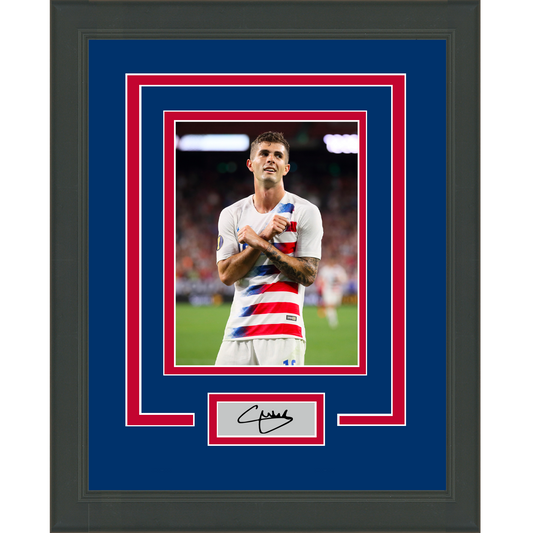 Framed Christian Pulisic Facsimile Laser Engraved Signature Auto Team USA 11x14 Soccer Futbol Photo #2
