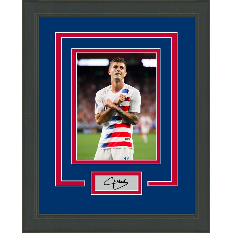 Framed Christian Pulisic Facsimile Laser Engraved Signature Auto Team USA 11x14 Soccer Futbol Photo #2