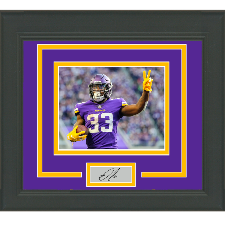 Framed Dalvin Cook Facsimile Laser Engraved Signature Auto Minnesota Vikings 11x14 Football Photo
