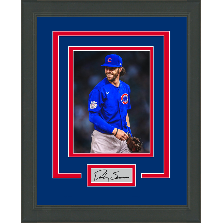 Framed Dansby Swanson Facsimile Laser Engraved Signature Auto Chicago Cubs 11x14 Baseball Photo