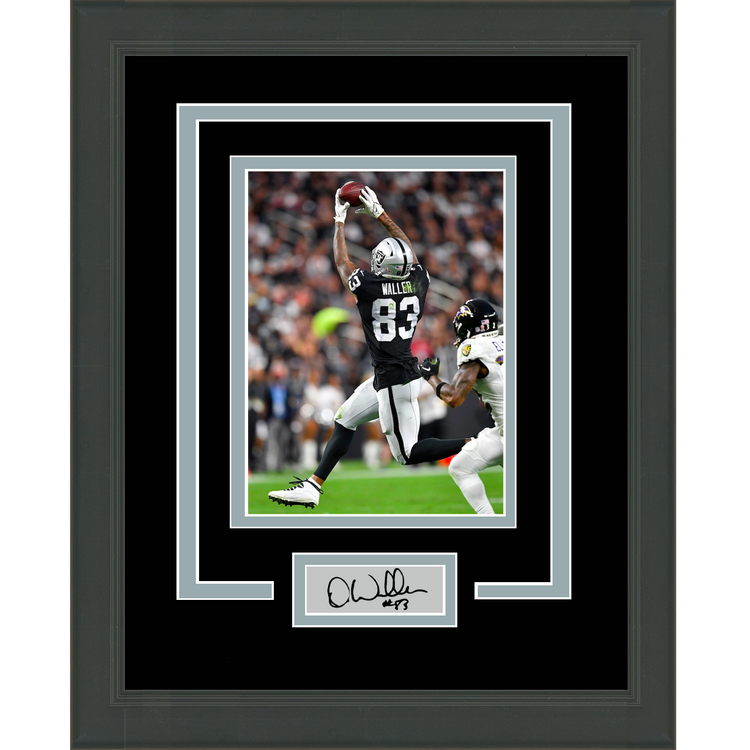 Framed Darren Waller Facsimile Laser Engraved Signature Auto Las Vegas Raiders 11x14 Football Photo