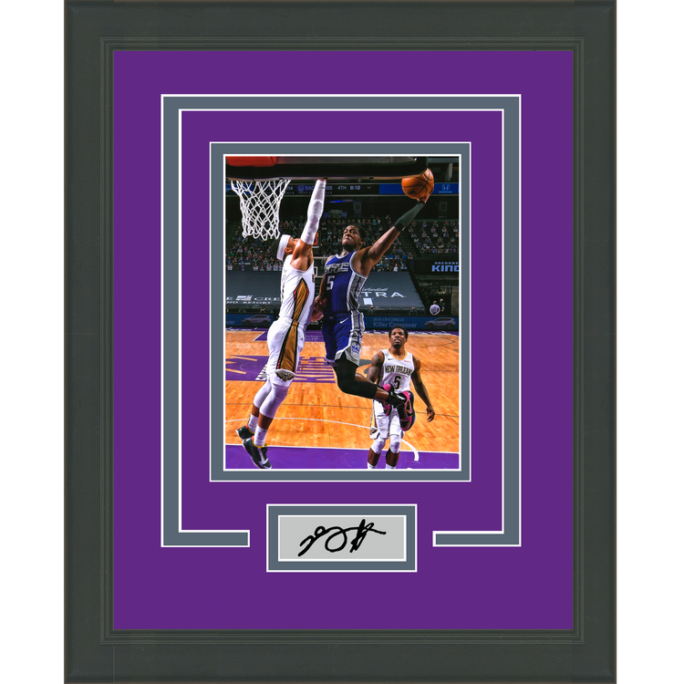 Framed De'Aaron Fox Facsimile Laser Engraved Signature Auto Sacramento Kings 11x14 Basketball Photo