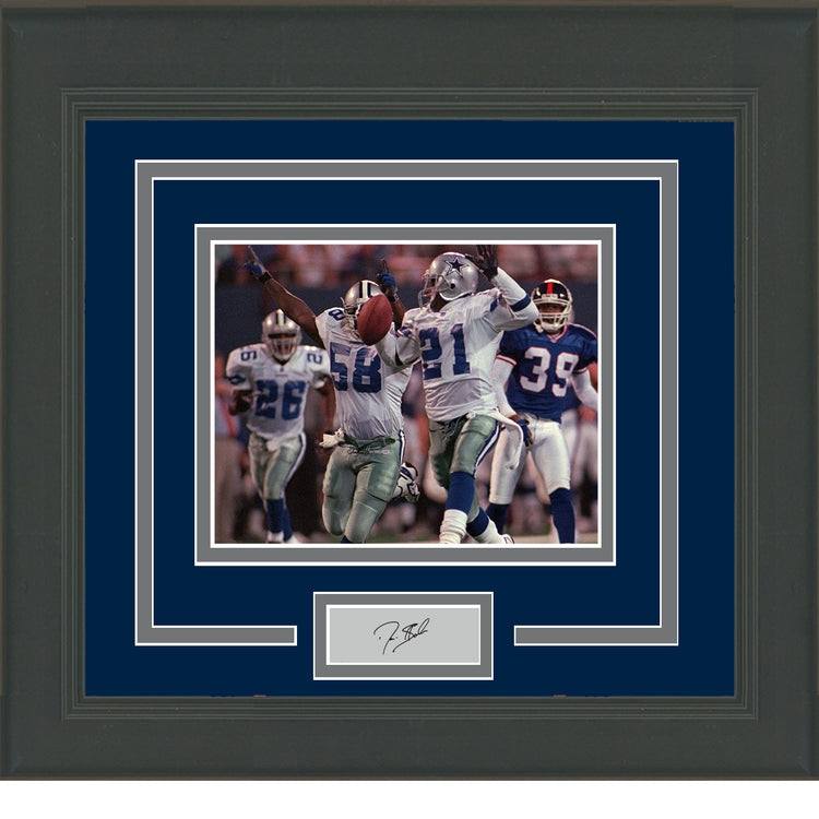 Framed Deion Sanders Facsimile Laser Engraved Signature Auto Dallas Cowboys 11x14 Football Photo