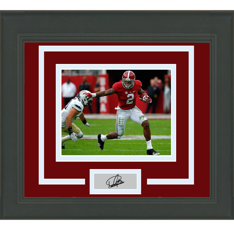 Framed Derrick Henry Facsimile Laser Engraved Signature Auto Alabama Crimson Tide 11x14 Football Photo