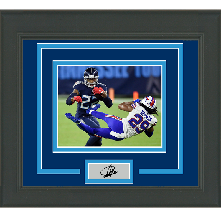 Framed Derrick Henry Facsimile Laser Engraved Signature Auto Tennessee Titans 11x14 Football Photo