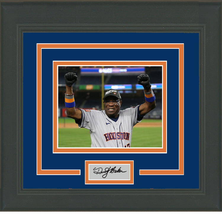 Framed Dusty Baker World Series Champ Facsimile Laser Engraved Signature Auto Houston Astros 11x14 Baseball Photo