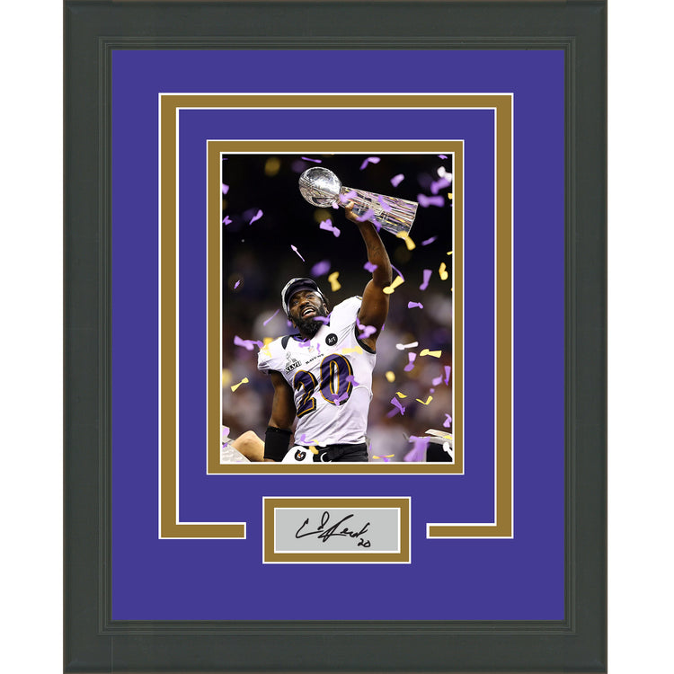 Framed Ed Reed Facsimile Laser Engraved Signature Auto Baltimore Ravens 11x14 Football Photo
