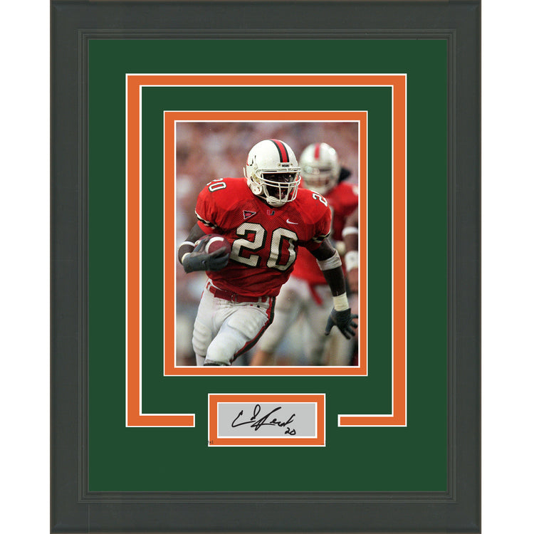 Framed Ed Reed Facsimile Laser Engraved Signature Auto Miami Hurricanes 11x14 Football Photo