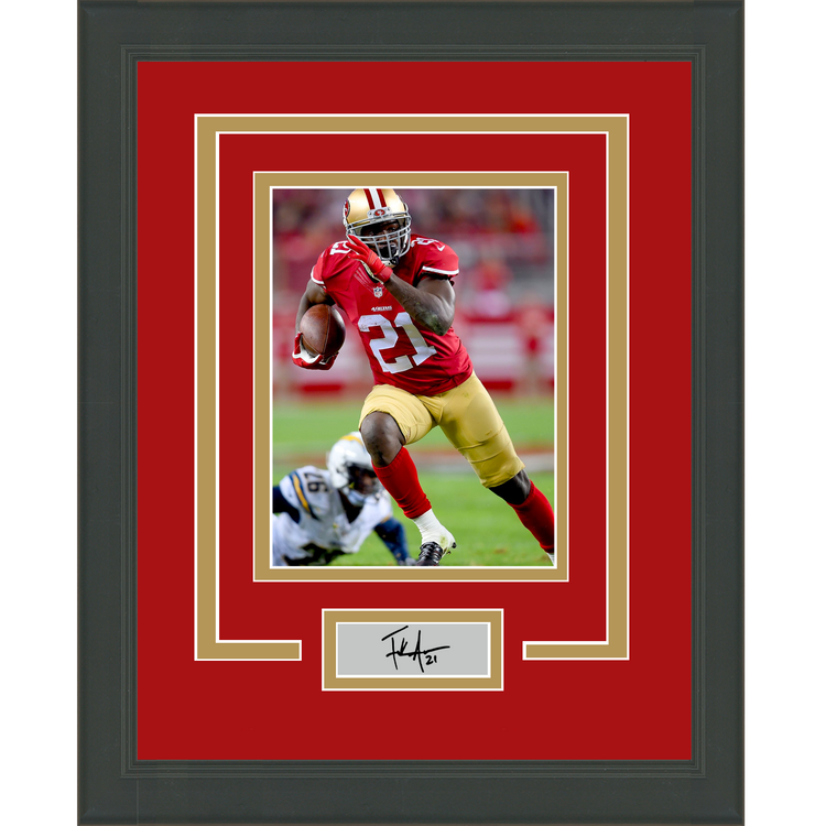 Framed Frank Gore Facsimile Laser Engraved Signature Auto San Francisco 49ers 11x14 Football Photo