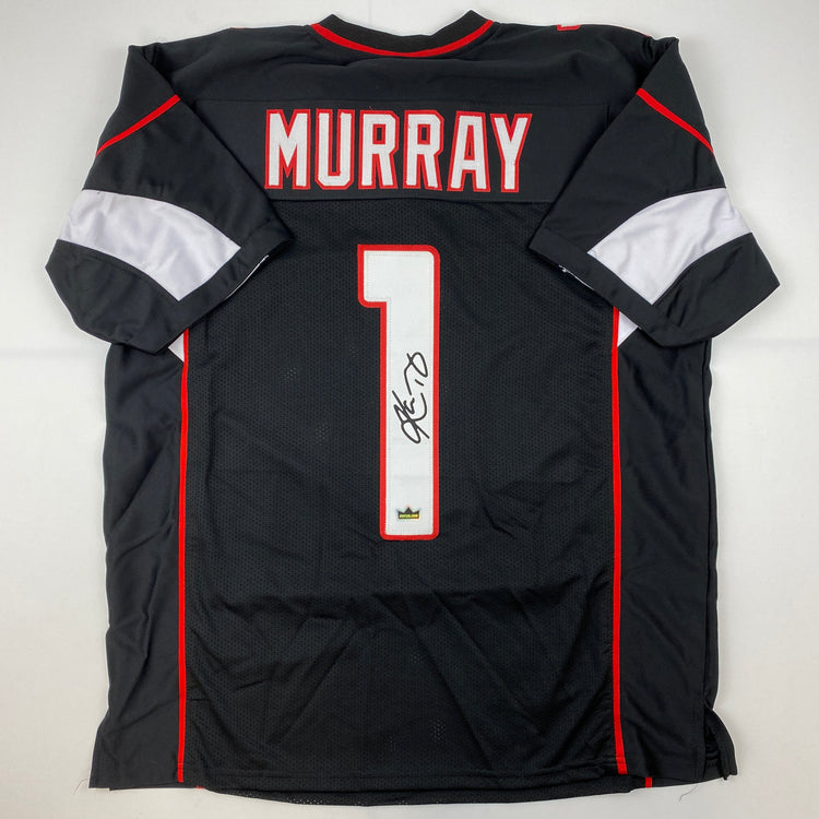 Facsimile Autographed Kyler Murray Arizona Black Reprint Laser Auto Football Jersey Size Men's XL