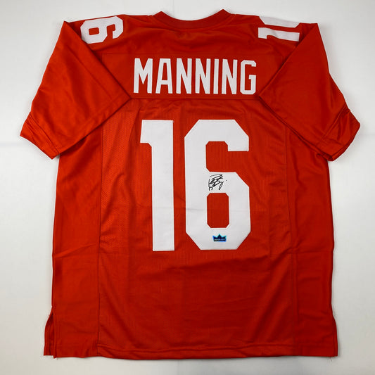 Facsimile Autographed Peyton Manning Tennessee Orange Reprint Laser Auto College Football Jersey Size Men's XL