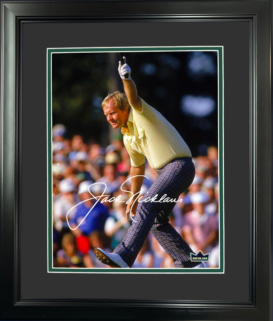 Framed Jack Nicklaus PGA Facsimile Laser Engraved Signature Auto 11"x14" Golf Photo HOFSM Holo