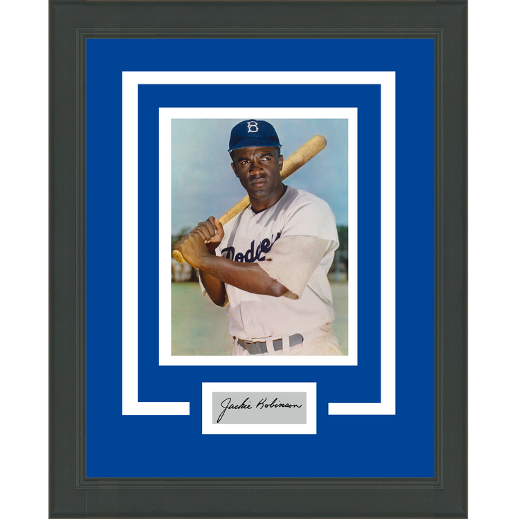 Framed Jackie Robinson Facsimile Laser Engraved Signature Auto Los Angeles Dodgers 11x14 Baseball Photo #2