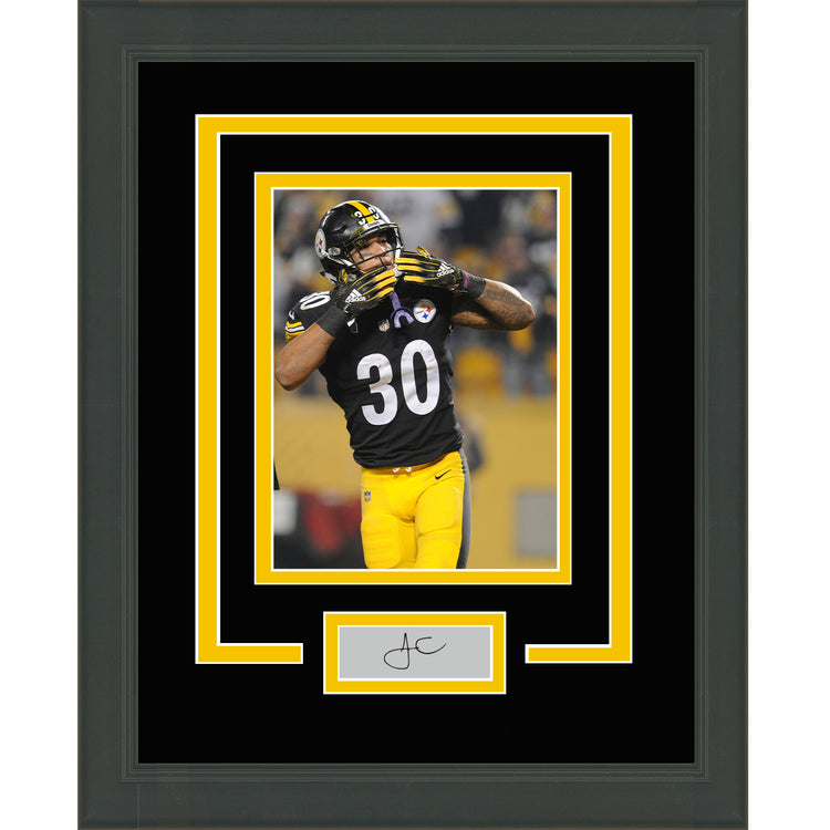 Framed James Conner Facsimile Laser Engraved Signature Auto Pittsburgh Steelers 11x14 Football Photo