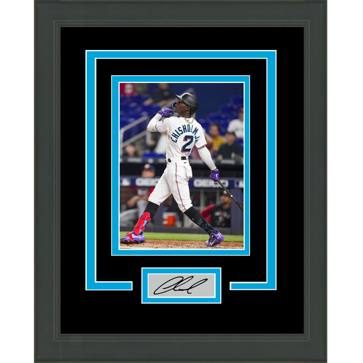 Framed Jazz Chisholm Facsimile Laser Engraved Signature Auto Miami Marlins 11x14 Baseball Photo